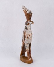 UNIQUE STATUE EGYPTIENNE Collection pierre pharaonique Horus oiseau ciel guer...