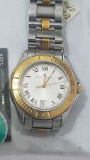 Baume & Mercier Malibu MV045045 Silver Dial 18k Gold Plated Men's Quartz Watch
