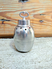 Pot, leech ball, Oberlin Laboratories, tin, craft object.