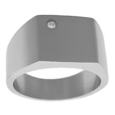 BAGUE chevalière en Acier