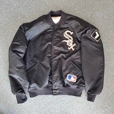 Vintage 90s Felco Chicago White Sox MLB Baseball Satin Jacket Sz XL 