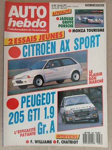 Auto hebdo 566 3 - n°566, 25/3/1987