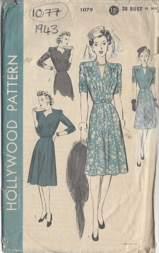 Patron couture vintage 1943 - patron,