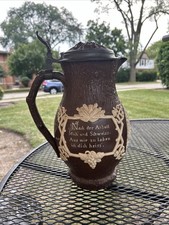 Antique Mettlach Villeroy & Boch Large Pitcher #1028