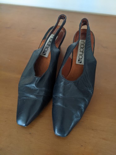 Chaussure escarpin cuir noir