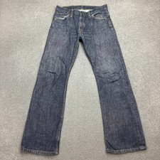 Levis 507 Jeans Adult 30x32 Blue Denim Red Tab Medium Wash Straight Trousers Men