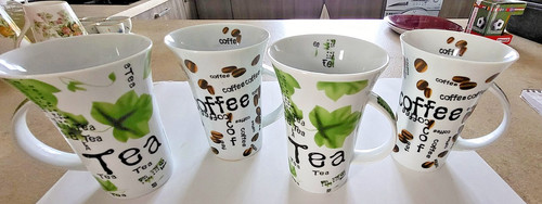 Tasses the en porcelaine - the,