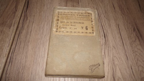 Carte taride toilée - est, de