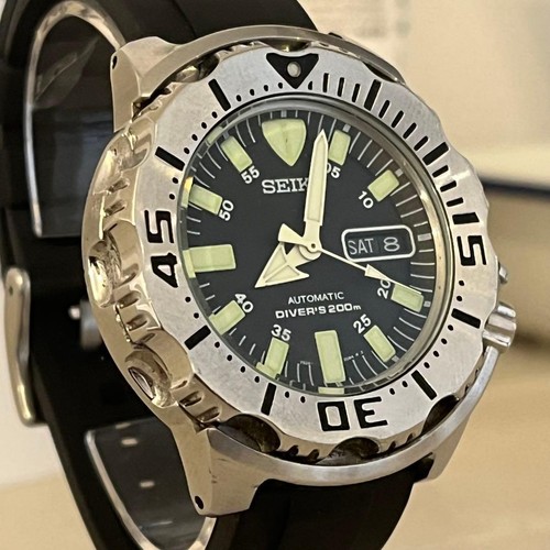 Montre seiko noire monster - montre,