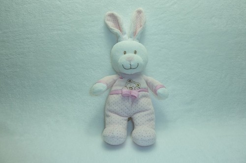 Doudou lapin peluche motifs - lapin,