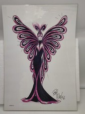 Affiche plastifiée esquisse Barbie  Papillon  Bob Mackie  42/30cm