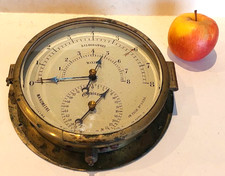 Brass Marine Boat Measuring Instrument Pressure Gauge No Compass 