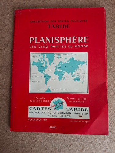 Carte planisphere tarride - carte,