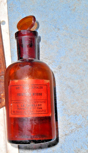 Petite bouteille flacon verre - bouteille,