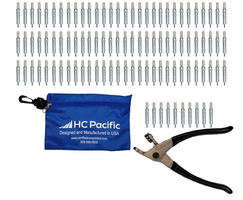 100 each cleco fasteners - each, c3/32