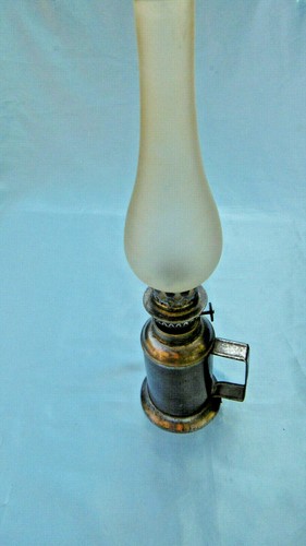 Electrified tin oil lamp - electrified,