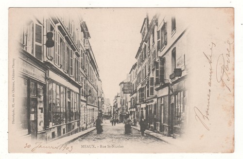 Cpa meaux rue - 77,