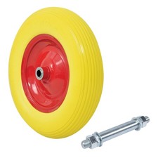 Roue de brouette increvable avec 1 axe 20mm - diamètre 385mm - Charge max 150 kg