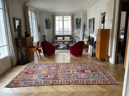 Magnifique tapis ancien xixeme - tapis,