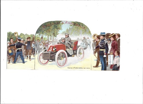 Chromos triptyque chocolat - chromos,
