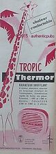 1959 FRENCH AD TROPIC GIRAFFE BLOWING RADIATOR FRENCH AD PUB ANIMAL