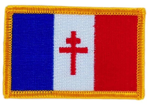 Patch écusson brodé drapeau - écusson,