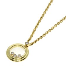 Chopard  Happy diamond Necklace K18 Yellow Gold  Ladies [Used]