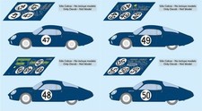 Décalcomanies Alpine M63 Le Mans 1963 1:32 1:24 1:43 1:18 slots décalcomanies