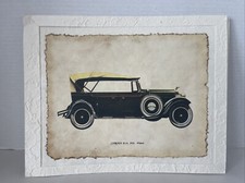 Citroen B14 Car 1926 Lithograph Print On Parchment Paper 13.5x11” Vintage