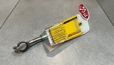 LARGE RIDER METAL EPOXY PUMP BELGIAN BEER GLASS 33CL BELGIAN BEER JUPILER