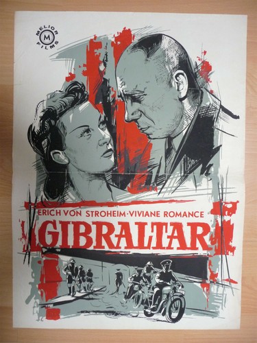 Affichette film gibraltar - du,