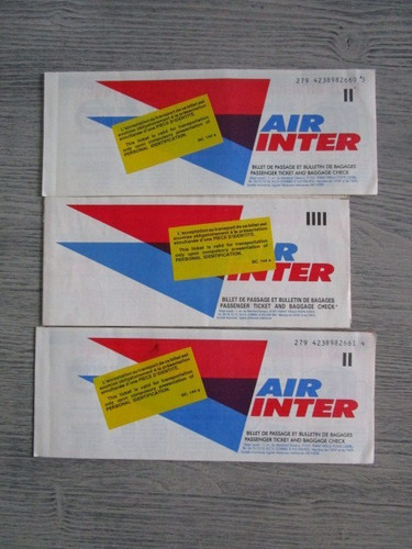 Billets avion anciens - 3,
