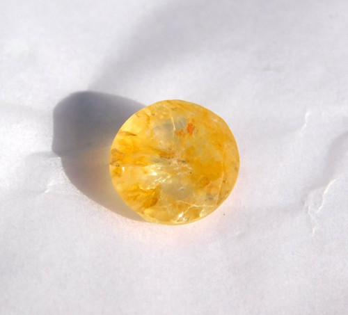Saphir jaune naturel - , non