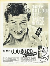 Advertising 118 1960 Mens Odo-ro-no Deodorant Stick
