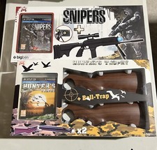 lot 2 pack shoot snipers + fusil lunette + hunter's trophy + 2 ball trap ps3