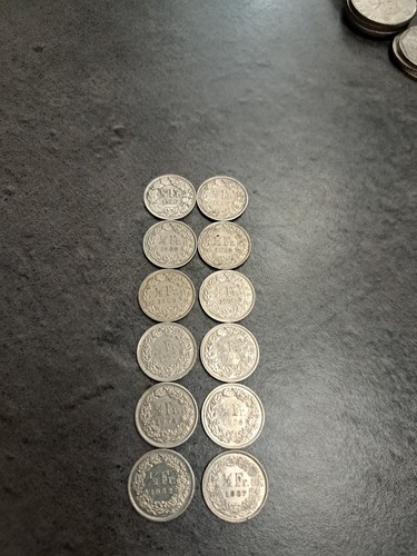 Lot pièces 2 - 1/2, franc