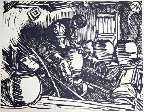 Bois gravé original - , 1923