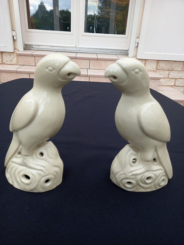 Paire figurines oiseaux - paire,