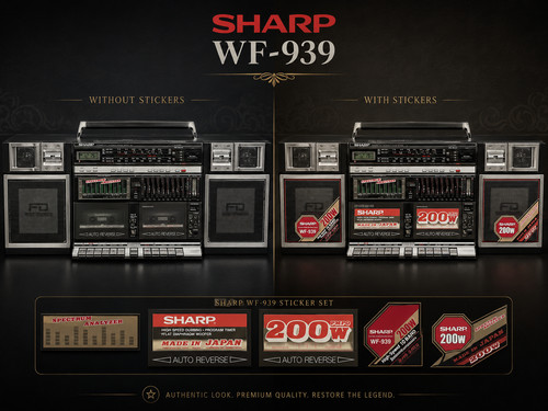 Jeu autocollants sharp - d'autocollants,