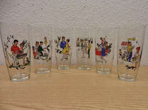 Verres bar rockabilly - bar,