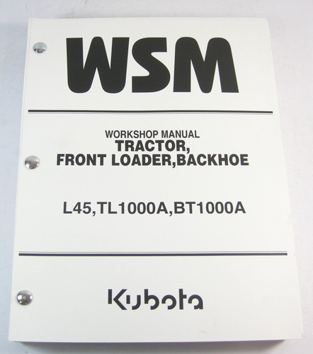 Kubota l45 tractor service - kubota,