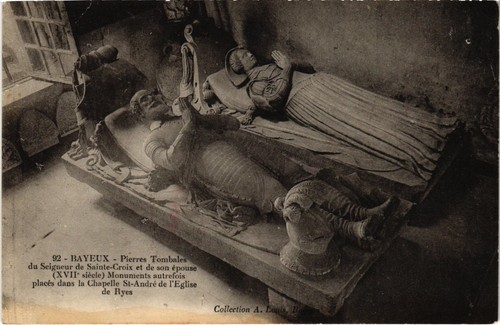 Cpa bayeux pierres - cpa, tombales