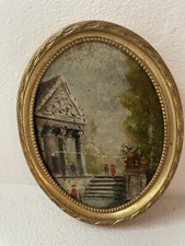 miniature  peinture sur bois