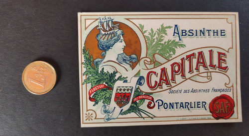 Ancienne rare étiquette - et,
