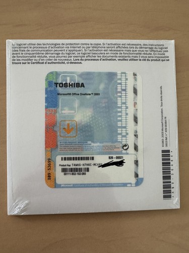 Microsoft one note 2003 - cd,