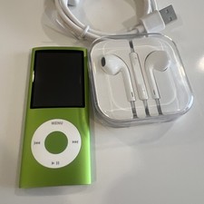 Apple iPod Nano 4th Generation, 8GB, Green, New Battery Installed.