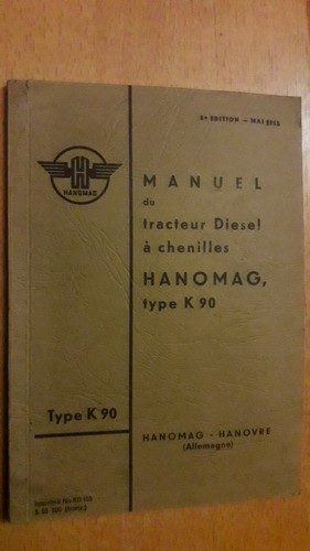 Hanomag k90 tracteur à - -,