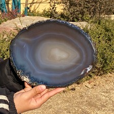 Natural Cut agate into flakes Stone-Rare Stunning Viewing - 1.96LB