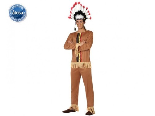 Déguisement homme chef indien - chef,