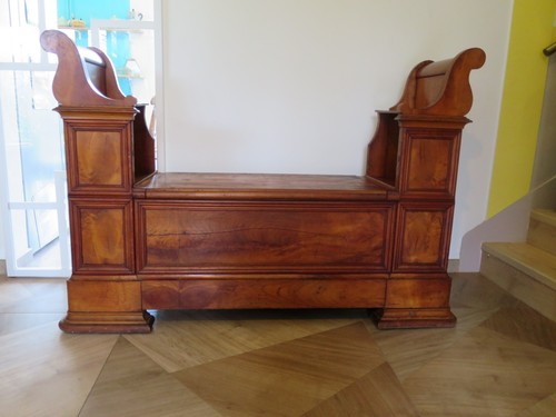 Ancien banc coffre style - banc,